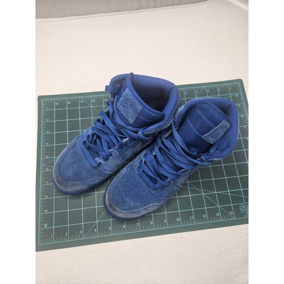 Nike Air Jordan 1 Retro High Team Royal Suede Youth Size 7Y (705300-404) - Picture 2 of 14